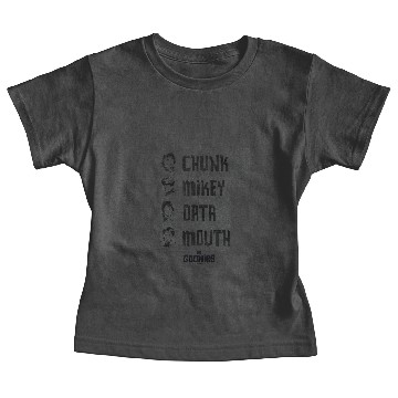 Discover The Goonies | Chunk, Mikey, Data, Mouth Baby Tees