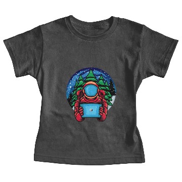 Discover Astro Santa Holding Tablet Baby Tees