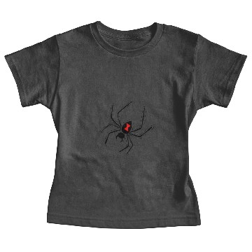 Discover Black Widow Spider  2 Baby Tees