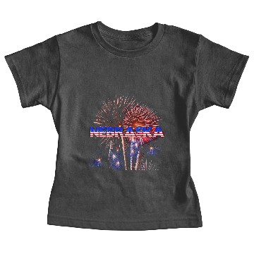 Discover Nebraska Fireworks Baby Tees