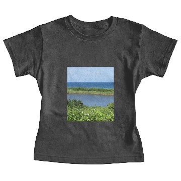 Discover Block Island Pond 1 Baby Tees
