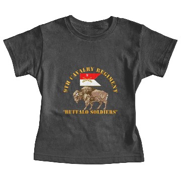 Discover Army - 9th Cavalry Regiment - Buffalo Soldiers Baby Tees