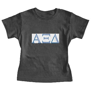 Discover Alpha Xi Delta Letters Baby Tees