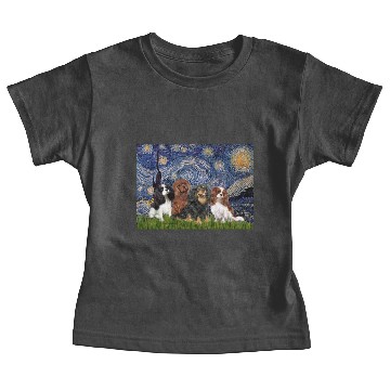 Discover Cavaliers (four) - Starry Night Baby Tees