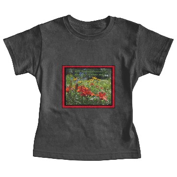 Discover Burnt Orange Asiatic Lilies Garden Framed Baby Tees
