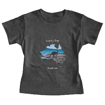 Discover Blue Lucky Bay Beach Kangaroo Australia Baby Tees