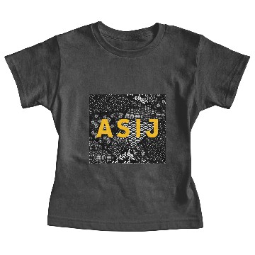 Discover ASIJ Black Patterned Baby Tees