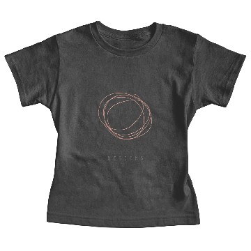 Discover Rose Gold Designer Scribble Personalized Baby Tees