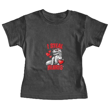 Discover Valentines Day Kids Dinosaur T Rex Lover I Steal H Baby Tees