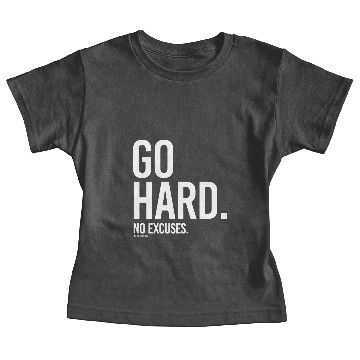 Discover Go Hard - No Excuses -   Training Fitness -.png Sleeveless Baby Tees