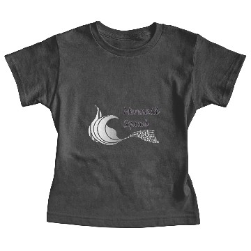 Discover Mermaid Squad in light grey Baby Tees