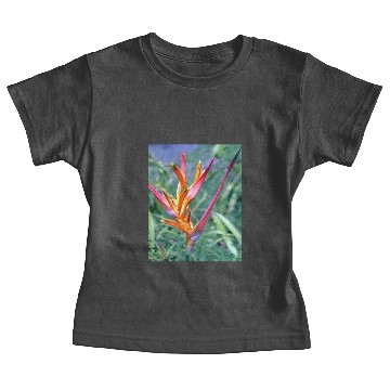 Discover Enhanced Heliconia Flower Baby Tees
