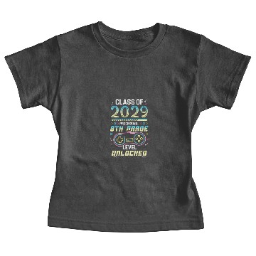 Discover Class Of 2029 Gaming 6Th Grade Level Unlocked Back Baby Tees
