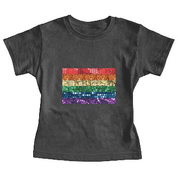 Discover sequin pride flag Baby Tees