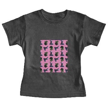 Discover gothic girl rose light pink pattern Baby Tees