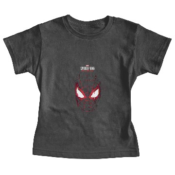 Discover Spider-Man Miles Morales Glitched Mask Graphic Baby Tees