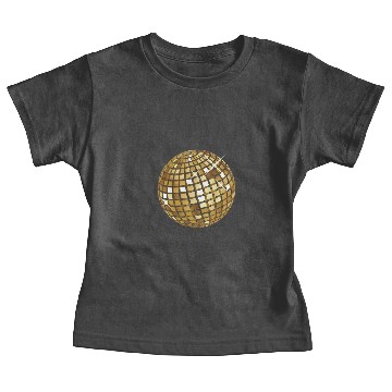 Discover Golden disco ball Baby Tees