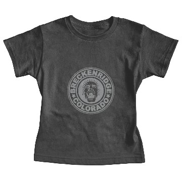Discover Breckenridge Scream Silver Baby Tees