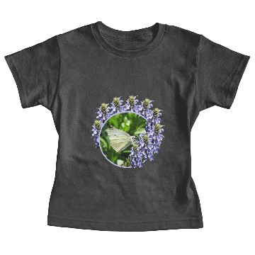 Discover White Butterfly Lavender Flowers Baby Tees