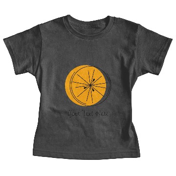 Discover Citrus Orange 'Your Text' Baby Tees