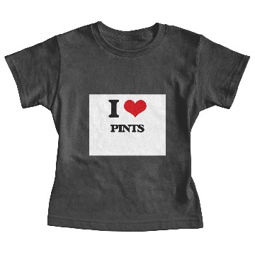 Discover I Love Pints Baby Tees