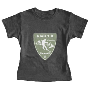 Discover Ski Casper Wyoming Baby Tees