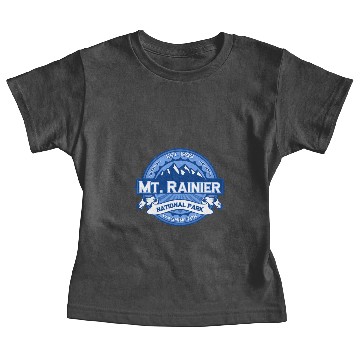 Discover Mt. Rainier Cobalt Baby Tees