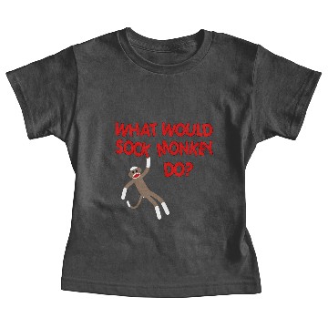 Discover What Would Sock Monkey Do? Baby Tees
