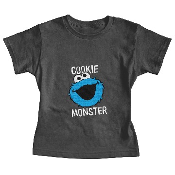 Discover Cookie Monster Pattern Face Baby Tees
