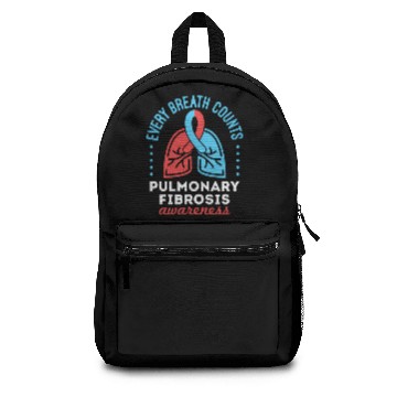 Discover Pulmonary Fibrosis Awareness Every Breath Counts Backpacks