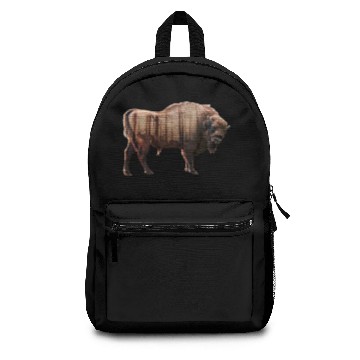 Discover Bisons Forest Double exposure Backpacks