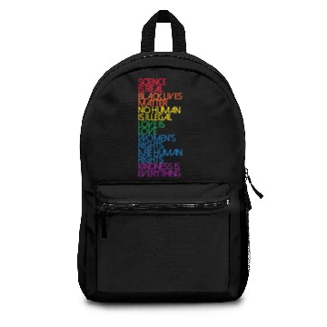 Discover Science is Real Black Lives Matter - Equality - Backpacks