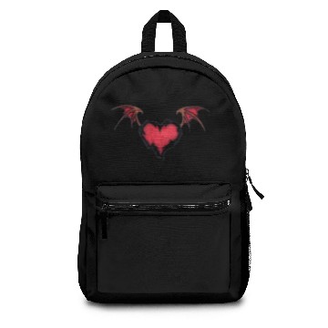 Discover Heart With Bat Wings Backpacks