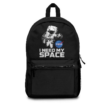 Discover NASA Logo - I Need My Space with Astronaut Backpacks