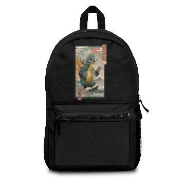 Discover Alien Kaiju Ukiyo-e - Gigan - Backpacks