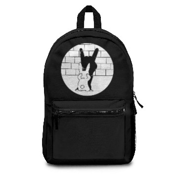 Discover Funny Rabbit Rock and Roll Hand Shadow Backpacks