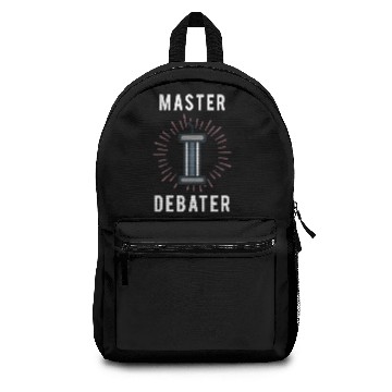 Discover Master Debater Debate Debating Backpacks