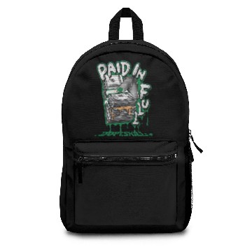 Discover Pine Green 4s Unisex Backpacks Paid In Full Graphic