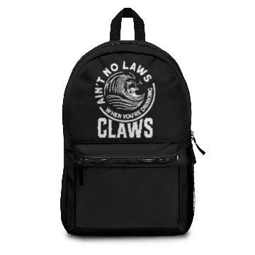 Discover Ain't No Laws When Drinking Claws Funny Beer Drink Backpacks