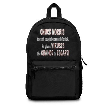 Discover Chuck Norris: Viruses Escape - White Backpacks