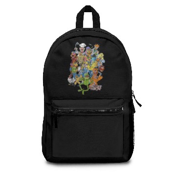 Discover Disney The Muppets Main Characters Distressed Group Shot Zip Backpacks