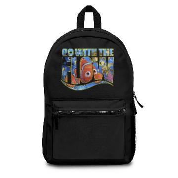 Discover Disneyss Pixars Finding Nemo Go With The Flow Logo Filled Baseball Tees Backpacks