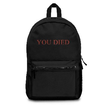 Discover YOU DIED Bloodborne Dark Souls Zip Backpacks