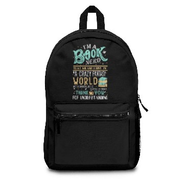 Discover I'm a Book Nerd Backpacks