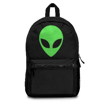 Discover Green Alien Head 90's Style Alien Backpacks