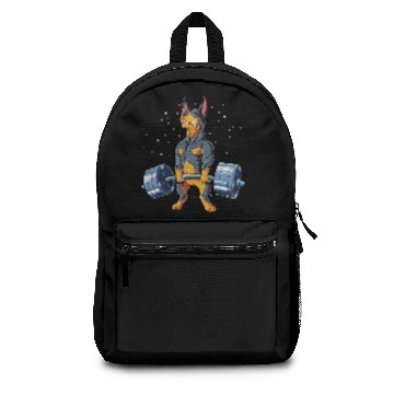 Discover Doberman Weightlifting Gym Backpacks