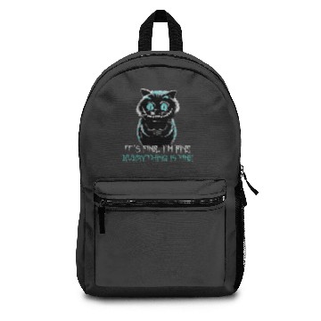 Discover Its Fine Im Fine Everything Is Fine Funny Cat - Cat Lover  1: Bobs Burgers Family Shirt, Bobs Burgers Vintage Backpacks