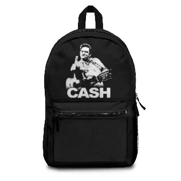 Discover Johnny Cash Finger Guitar Pose Backpacks Backpacks