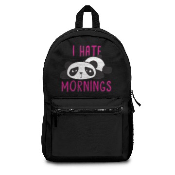 Discover I Hate Mornings - Cute Sleepy Panda Bear Backpacks