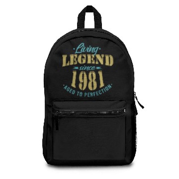 Discover 1981 birthday legend men women 3D Backpacks